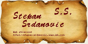 Stepan Srdanović vizit kartica